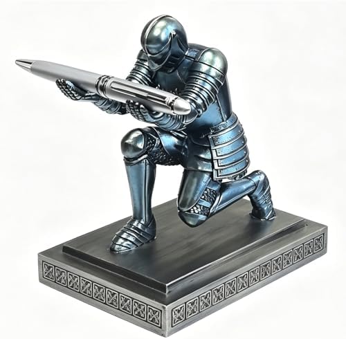 Knight Pen Holder Pen Stand Desk Organizer and Accessories Blue by HDMbigmiHomeDecorations
