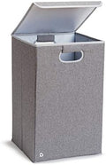 Munchkin Laundry Hamper for Baby and Kids, Collapsible Nursery Organizer with Lid, Grey by Munchkin