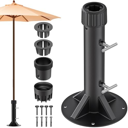 Patio Umbrella Stand Base for Umbrella Poles up to 2" by Lifeswell