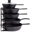 Cuisinel 5-Tier Pan Organizer for Cast Iron Skillets Griddles, Black 12.2" by Cuisinel