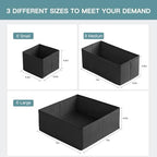Criusia Drawer Organizer Clothes, 21 Pack Dresser Organizer for Baby Clothes, Underwear, Sock - Foldable Closet Organization and Storage Dividers Bins for Nursery, Bedroom (Black) - Image 2