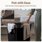 StorageWorks 160L Laundry Basket with Wheels, Rolling Hampers for Clothing - Image 5