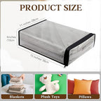 Riakrum 30 Pack Clear Zippered Storage Bags, 15x11x4 inches, Vinyl Plastic Sweater Sheet Organizers Storage Bags, PVC, for Clothes, Sheet, Blankets, Fabrics Organizers (Black & White) - Image 4