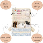 Nail Polish Organizer Bag Holds 50+ Bottles (15ml/0.5 fl.oz) &UV Nail Lamp - Image 5