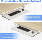XINLEI Keyboard Tray Under Desk Large C-Clamp 25.6" x 11.8" Board - Image 6