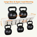Felibeaco 33" Coat Rack with Shelf Wall Mount, 7 Triple-Hooks,Pre-Assembled - Image 7