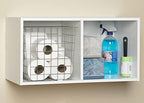 ClosetMaid Cubeicals 2 Cube Storage Shelf Organizer Bookshelf, Stackable or Hanging Wall Mount, Easy Assembly, White Wood Finish - Image 2