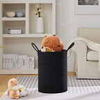 VIPOSCO 72L Tall Woven Laundry Basket Hamper, Black - Image 2