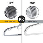50 Pack Plastic Clothes Hangers, Non-Slip, Space-Saving, Heavy Duty - Image 3