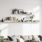 WOPITUES Long Wall Shelves 40″W x 8″D, Floating Book Shelves Max Load 65lbs - Image 5