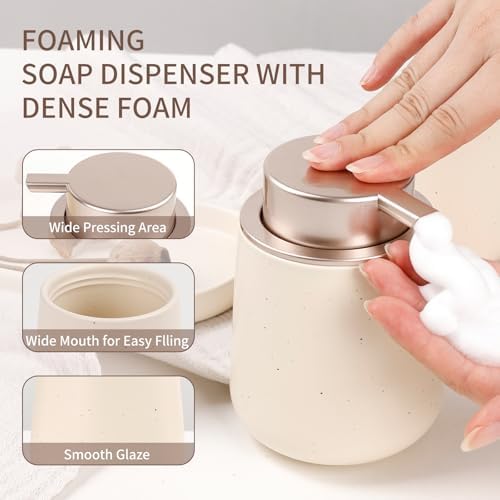 BosilunLife Ceramic Bathroom Accessories Set 3 Pcs - Image 3