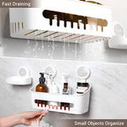 LUXEAR 4 Pack Shower Caddy Set - Suction Cup Shower Shelf+Soap Dish+Hooks - 1 Sec Installation NO-Drill Removable Powerful Waterproof Organizer for Bathroom/Kitchen/RV 22LBS Capacity Removable - Image 5
