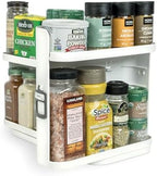 Cabinet Caddy SNAP! Spice Rack Organizer for Cabinet, 4 Adjustable Shelves by InspiredProducts