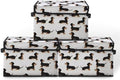 Stackable Storage Bins with Lids,Closet Organizers Fabric Box for Home and Office,Blanket Clothes Organizers,Under Bed Storage Containers 3 Pack by BestSellers