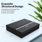 12 Port Patch Panel Blank Keystone Patch Panel Shielded Compatible with LC/SC/ST/FC/USB/HDMI Keystone Jack for Home/Office Ethernet Termination Box - Image 3