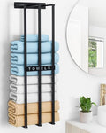 Bethom Towel Racks for Bathroom, Towel Storage Holder Space Saving, Black by Bethom
