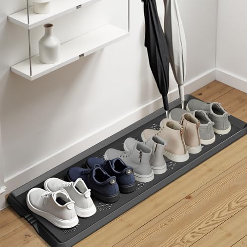 Azadx Heavy Duty Boot Trays Natural Rubber Shoe Mat Tray for Entryway - Image 2