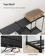 SONGMICS Portable Closet, Storage Organizer, 71.7 x 16.9 x 71.7 Inches - Image 5