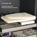 Pull-Out Ironing Board,Free Rotation Retractable Ironing Board,Foldable Hideaway Ironing Board Closet,Simple Installation,for Home Apartment (Color 2-80X30Cm) - Image 4