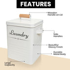 Farmhouse Metal Laundry Detergent Pod Container With Dryer Sheet Holder - Image 4