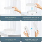 Remote Motorized Rotating Display Stand, Electric Rotating Platform with 5.74/7.08/8.66in Replacement Covers, 3 in 1 Turntable for Live Streaming Video Shoot Photography - Image 6