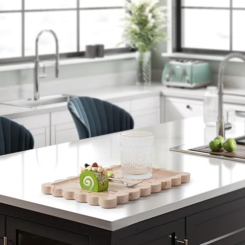 Scalloped Natural Marble Tray - Decorative Stone Tray for Bathroom & Vanity - Image 7