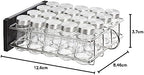 Amazon Basics 20 Jars Spice Rack Organizer, Space-Saving Kitchen Organizer with Glass Spice Jars, Sturdy, Silver - Image 6