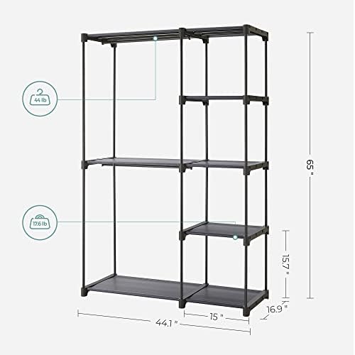 SONGMICS Portable Closet, Freestanding Closet Organizer, Clothes Rack - Image 3