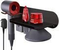 FLE Hair Dryer Stand Holder Wall Mount Storage Rack Black by FLE