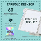 Tarifold Desktop Reference Display System, 60 Pockets, White - Image 2