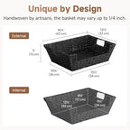 StorageWorks Pantry Baskets for Organizing, Large Storage Basket for Shelf - Image 2
