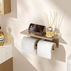 FORIOUS Toilet Paper Holder with Shelf, Commercial Toilet Paper Dispensers - Image 2