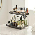FFK Bathroom Organizer Countertop,2 Tier Bathroom Counter Organizer Kitchen Spice Rack Cosmetic Organizer,Countertop Storage Shelf for Bathroom, Kitchen, Living Room, Bedroom, Dressing Table by FFK