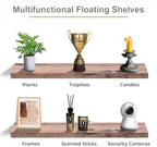 Sorbus Floating Shelves for Wall Storage (48 Inch, 3 Pack, Mahogany) - Image 6
