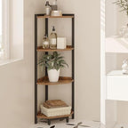 Hzuaneri Corner Shelf Stand 4-Tier Corner Bookshelf Storage Standing Shelf by Hzuaneri