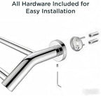 FORIOUS Double Towel Bar 24", Bathroom Towel Holder Rod Wall Mounted Chrome - Image 6