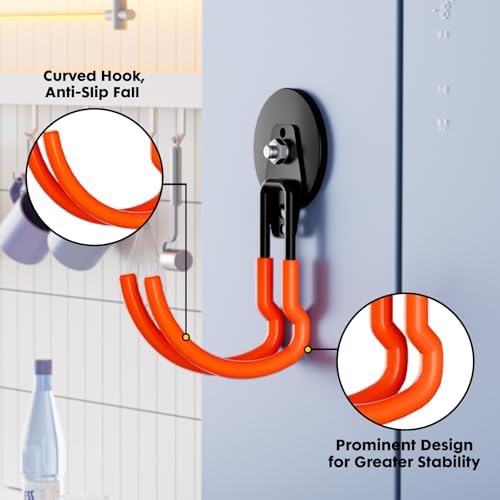 Magnetic Hooks Heavy Duty 4 Pack Storage Garage Magnet Hooks - Image 3