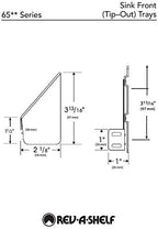 Rev-A-Shelf Tip-Out Sink Tray for Kitchen Cabinets, Min Opening 16.25" W - Image 5