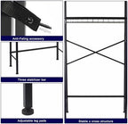 Over The Toilet Storage Rack, 3-Tier Bathroom Organizer Shelf with Toilet Paper Holder & 3 Hooks, Freestanding Metal Over Toilet Storage Shelves for Small Bathroom Spaces, Brown - Image 4