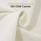 Canvas Storage Bags for Comforters and Blankets - X-Large Zippered Storage Bags for Blankets, Comforters, and Clothes - Easy Storage Under Bed, 100% Cotton, Breathable with Carrying Straps (2 Bags) - Image 4