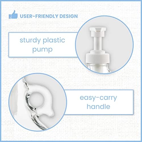 kitchentoolz Half Gallon Glass Pump Dispenser Bottle, Large Jug with Pump for Laundry Soap Dispenser, Liquid Detergent, Fabric Softener, Syrup Pump - 64 oz Made in USA - Image 5