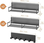 Mystozer Metal Magnetic Spice Rack for Refrigerator Black, 5 Pack - Image 6