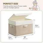 GRANNY SAYS Memory Keepsake Storage Box, Fabric Storage Bins with Lids - Image 5