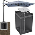 Dolibest Heavy Duty In-Ground Umbrella Base, All-Steel Ground Umbrella Stand, Universal Patio Umbrella Anchor, Space-Saver Design for Outdoor Offset Cantilever and Middle Pole Patio Umbrellas by Dolibest
