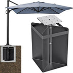 Dolibest Heavy Duty In-Ground Umbrella Base, All-Steel Ground Umbrella Stand, Universal Patio Umbrella Anchor, Space-Saver Design for Outdoor Offset Cantilever and Middle Pole Patio Umbrellas by Dolibest
