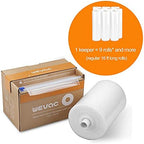 Wevac 8” x 150’ Food Vacuum Seal Roll Keeper with cutter, Ideal Vacuum Sealer Bags for Food Saver, BPA Free, Commercial Grade, Great for storage, meal prep and Sous Vide (8" x 150') (Pack of 2) - Image 5