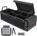 Large Trunk Organizer with Portable Leakproof Cooler Bag,Foldable Cover,Adjustable Securing Straps,Collapsible Trunk Organizer for Suv Car Truck Sedan (4-in-1 with Cooler) by EarondLabProducts