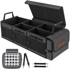 Large Trunk Organizer with Portable Leakproof Cooler Bag,Foldable Cover,Adjustable Securing Straps,Collapsible Trunk Organizer for Suv Car Truck Sedan (4-in-1 with Cooler) by EarondLabProducts