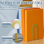 Chunful 12 Pcs Gold Metal BookEnds Shelves, 5.5 x 3.75 x 2.25 in - Image 4