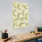 Creative Wall Storage Rack ABS Multi-Grid Storage (Green) - Image 6